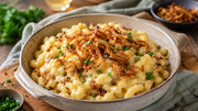 Käsespätzle mit Röstzwiebeln